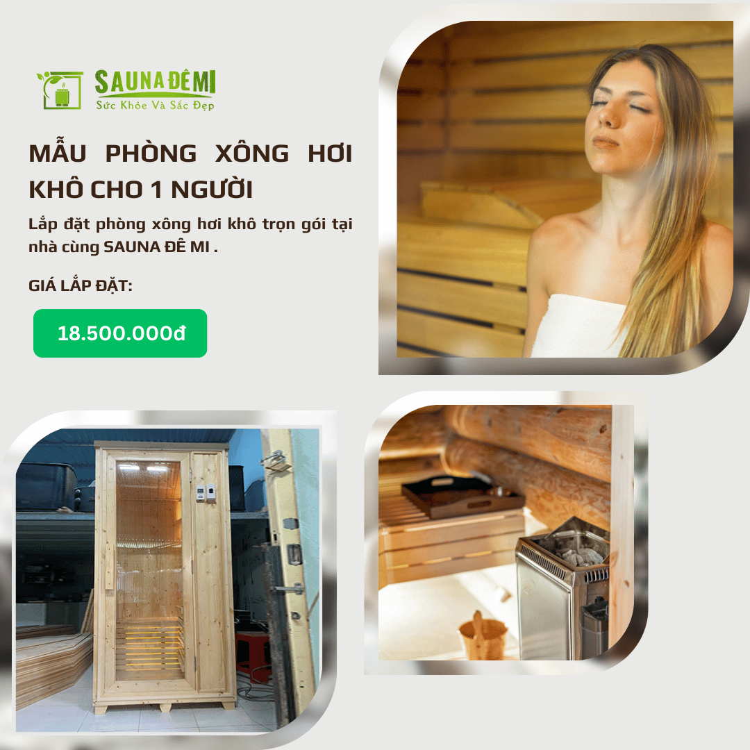Mẫu Phòng xông hơi khô cho 1 người
