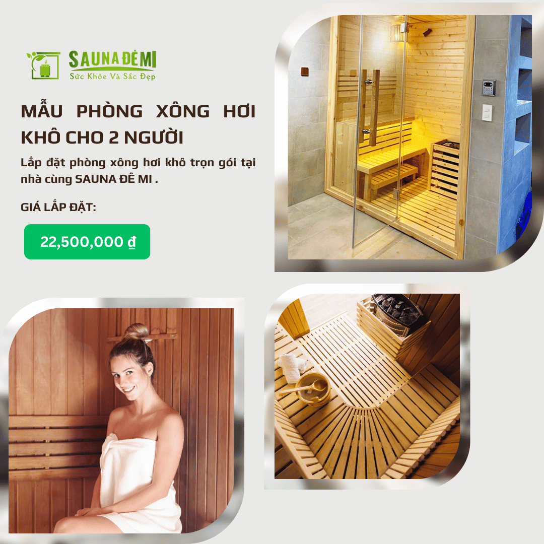 Mẫu Phòng xông hơi khô cho 2 người