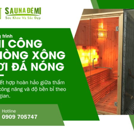 Công trình thi công phòng Xông hơi đá nóng 177 Lý Chính Thắng, Quận 3